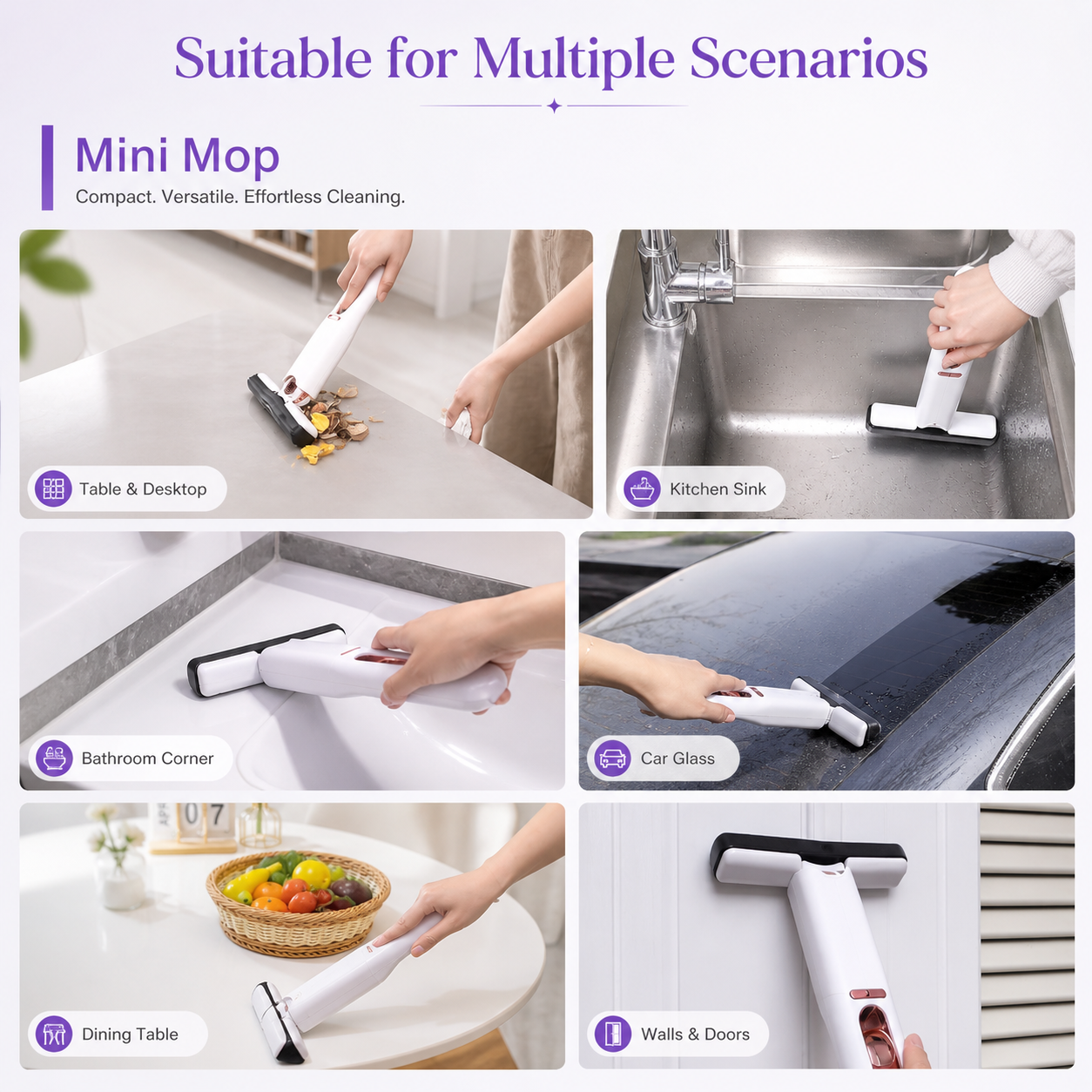 Mini Squeeze Mop for Kitchen & Floor