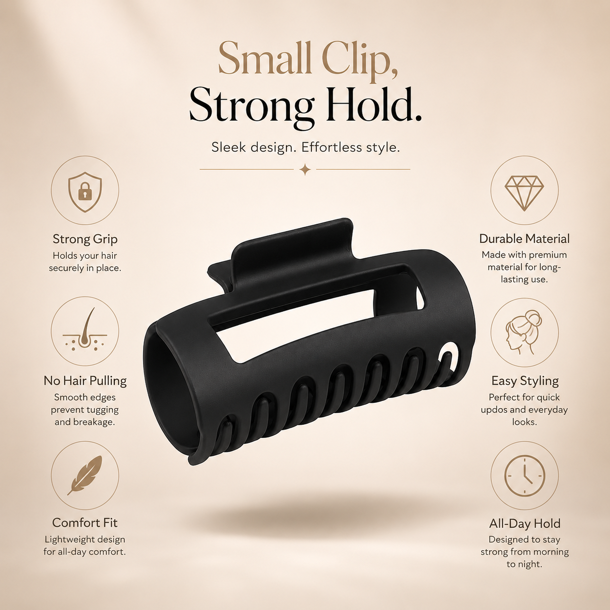 Soft Cloud Hair Claw Clips