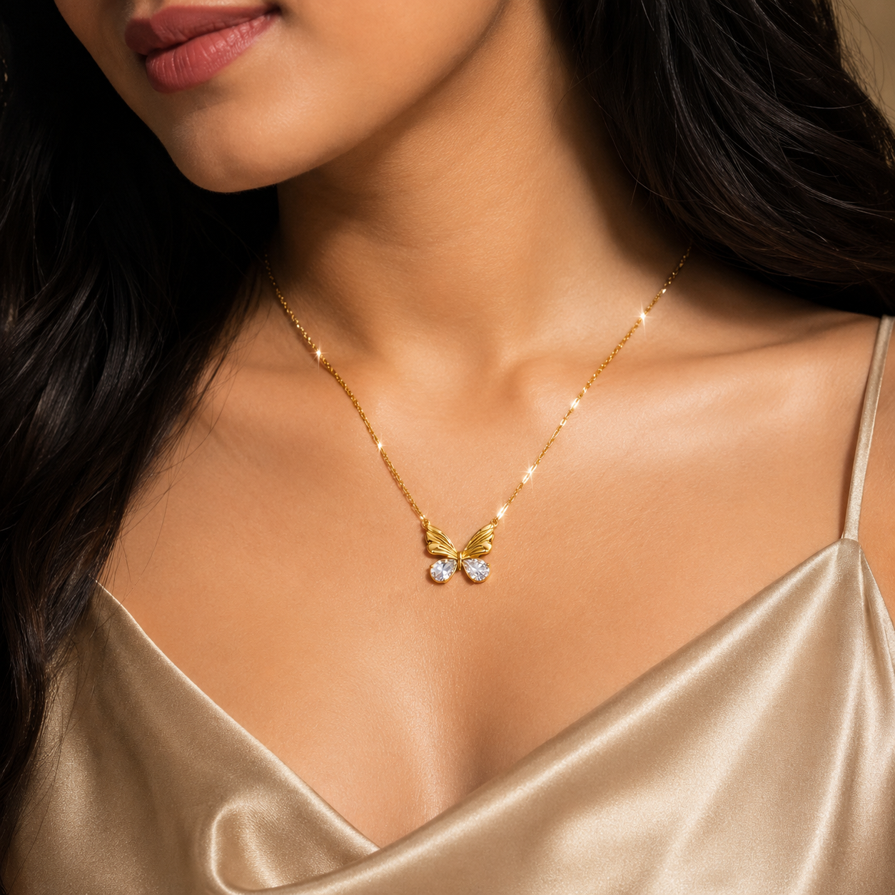 Butterfly Stainless Steel Necklace