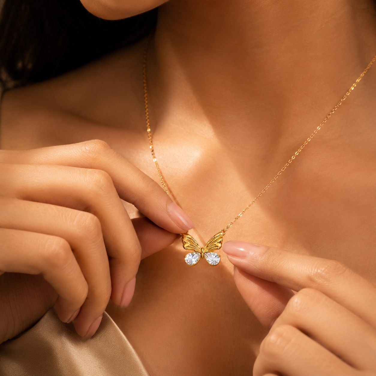 Butterfly Stainless Steel Necklace