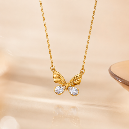 Butterfly Stainless Steel Necklace