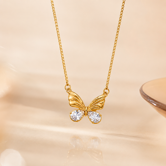 Butterfly Stainless Steel Necklace