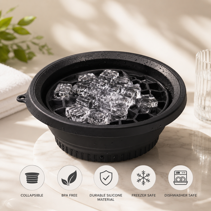 Face Bowl for Ice with Built in Ice Tray
