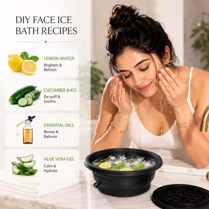 Face Bowl for Ice with Built in Ice Tray
