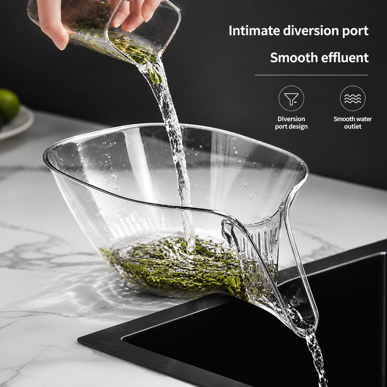 Drain Basket Funnel for Kitchen Sink