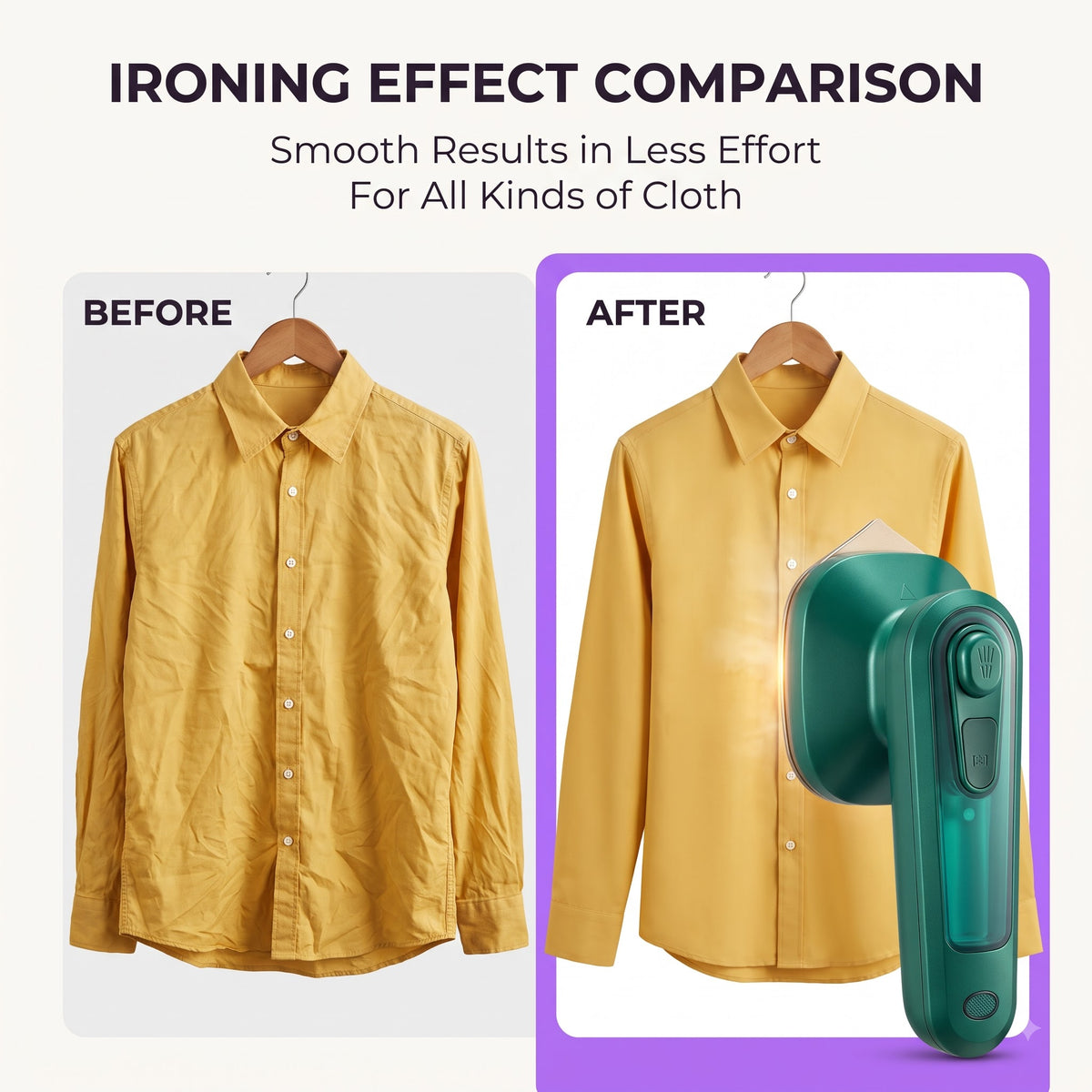 Portable Mini Steam Iron – Wrinkle-Free Anywhere